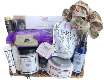 Elevated Lavender Basket Christmas 2023