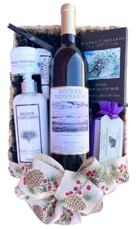 Wine and Lavender Basket Christmas 2023