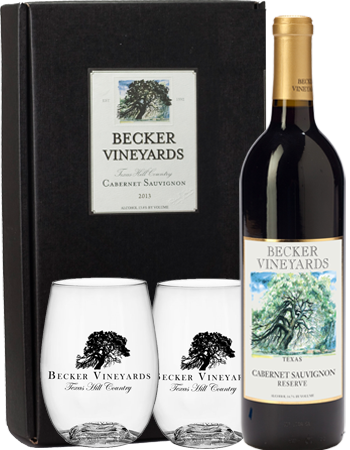Gift Box - Red Wine and Wineglasses