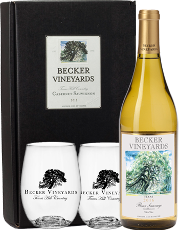 Gift Box - White Wine and Wineglasses