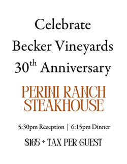 30th Anniversary- Perini Ranch Dinner